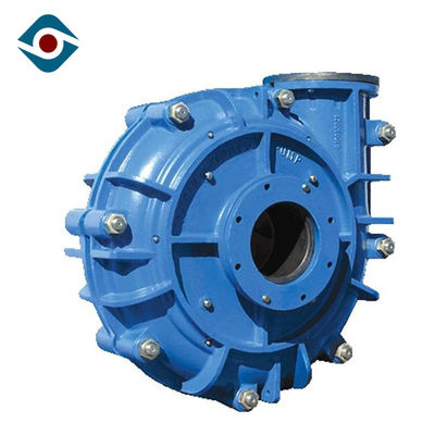 Blue High Pressure Heavy Duty Slurry Pump , Non Clogging Industrial Sludge Pump With Cover supplier