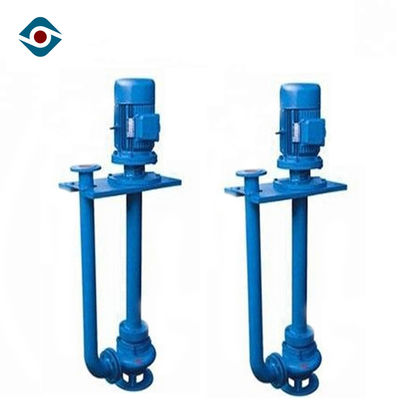 Blue Heavy Duty Vertical Shaft Pump Sand Mining Pump With Support Plate supplier