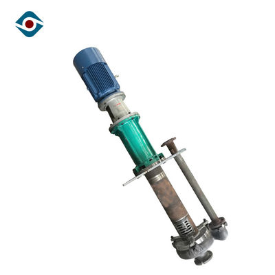 Blue Heavy Duty Vertical Shaft Pump Sand Mining Pump With Support Plate supplier